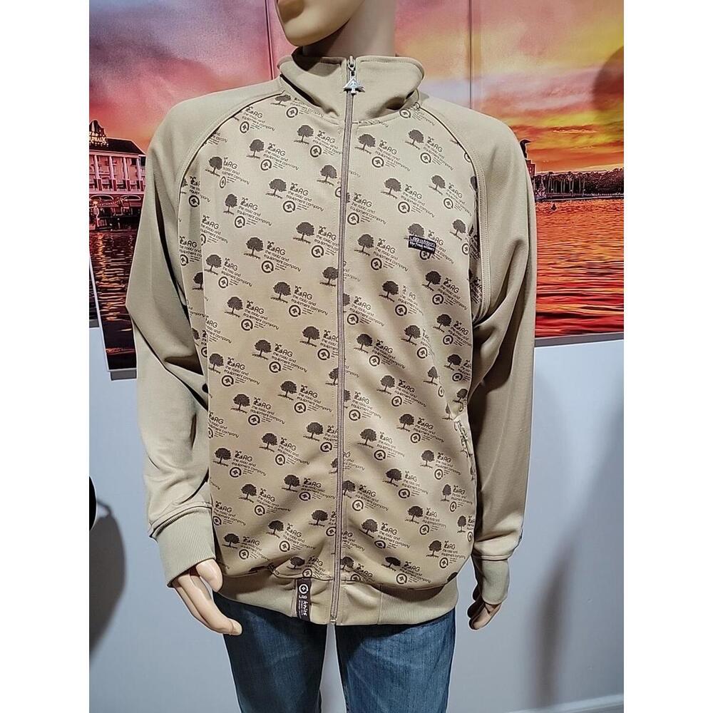 LRG Outdoors Men's Vintage Brown Size L Sport Jacket Full Zip #W8